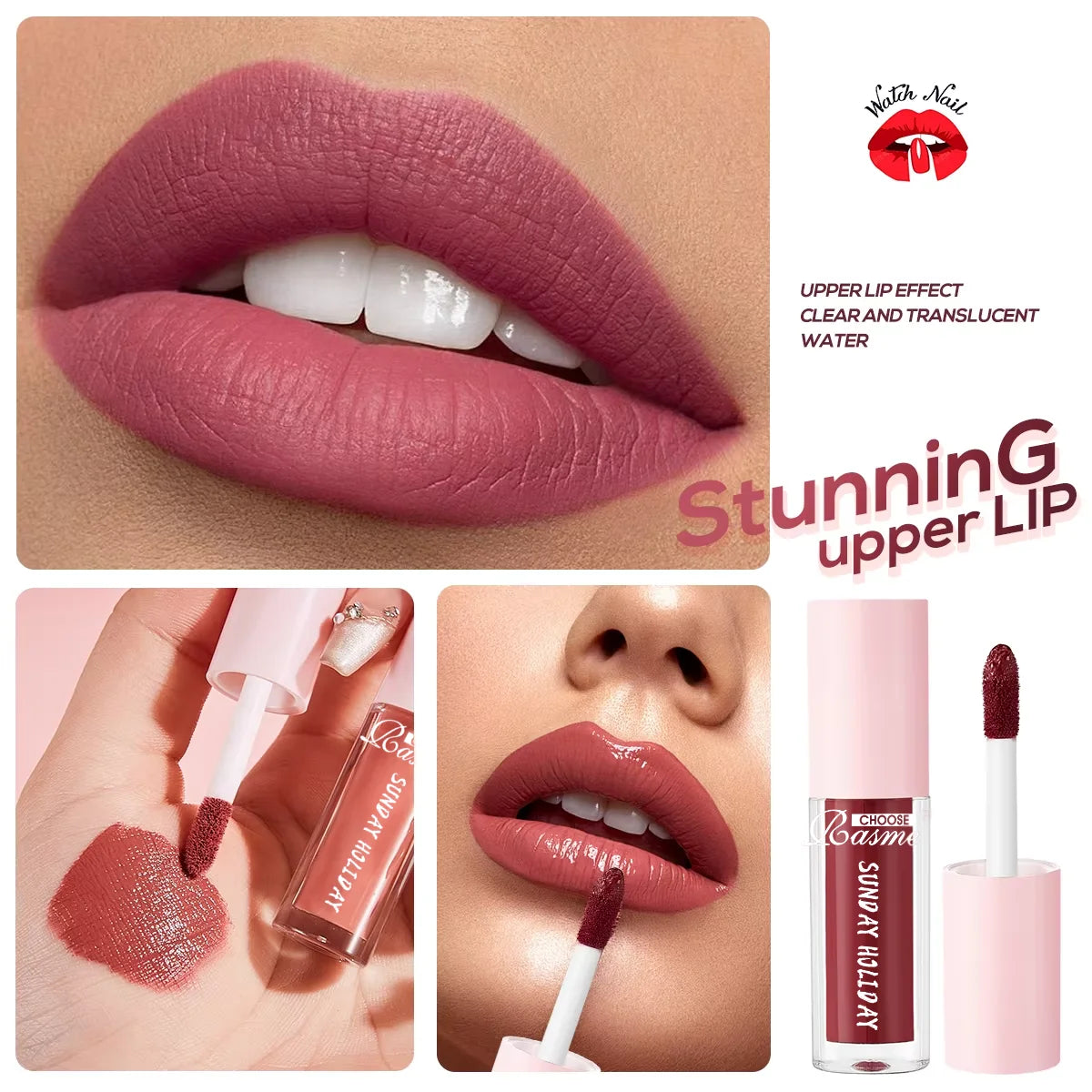 10-Piece Velvet Lip Gloss Set | Waterproof Long-Lasting Matte Lipstick