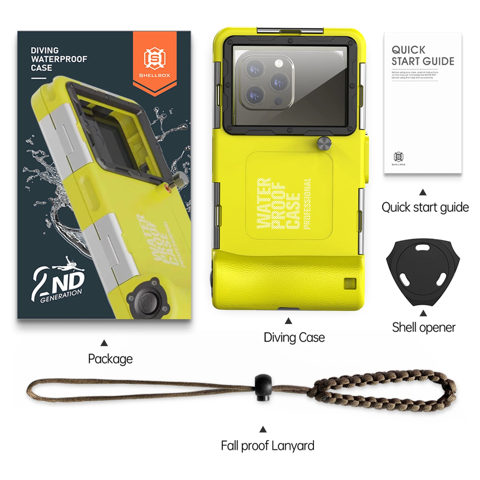 IP68 Waterproof Phone Case – 15m/50ft Diving Cover for Universal 6.9" Phones