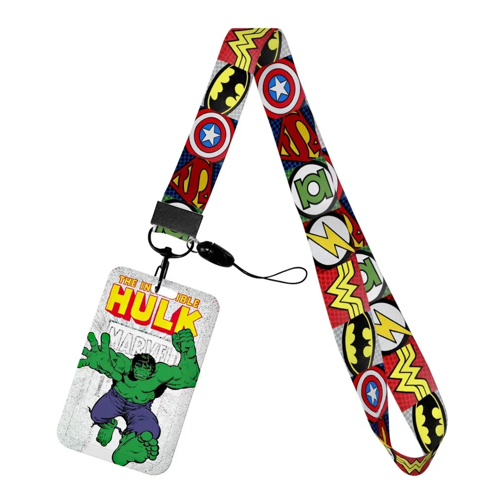 Marvel Character Card Holder with Lanyard | ID Card Holder Keychain