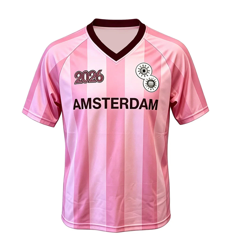 Harry Styles Amsterdam Merch Soccer Jersey — Unisex V-Neck T- shirt