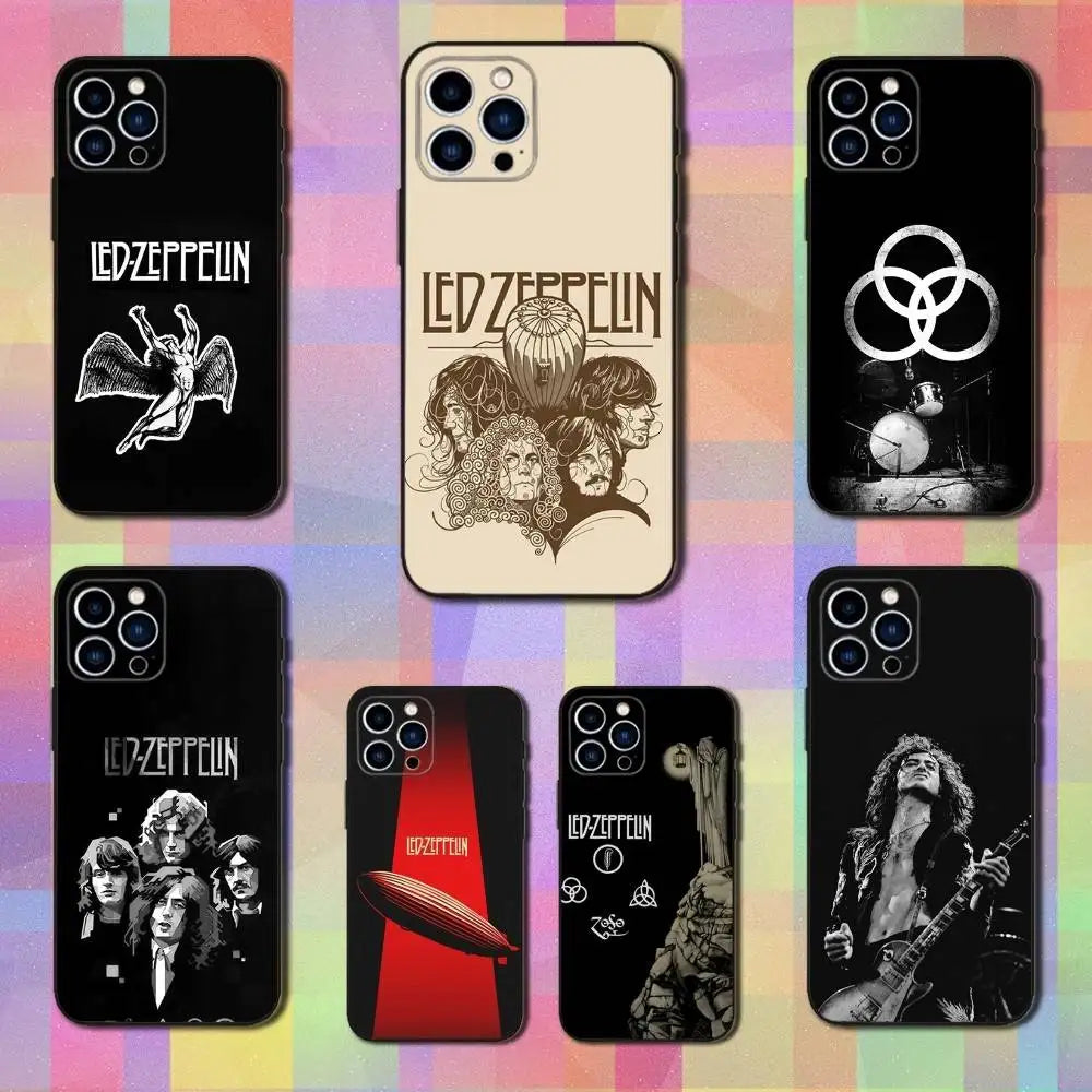Zeppelins Band Soft Silicone Phone Case for iPhone