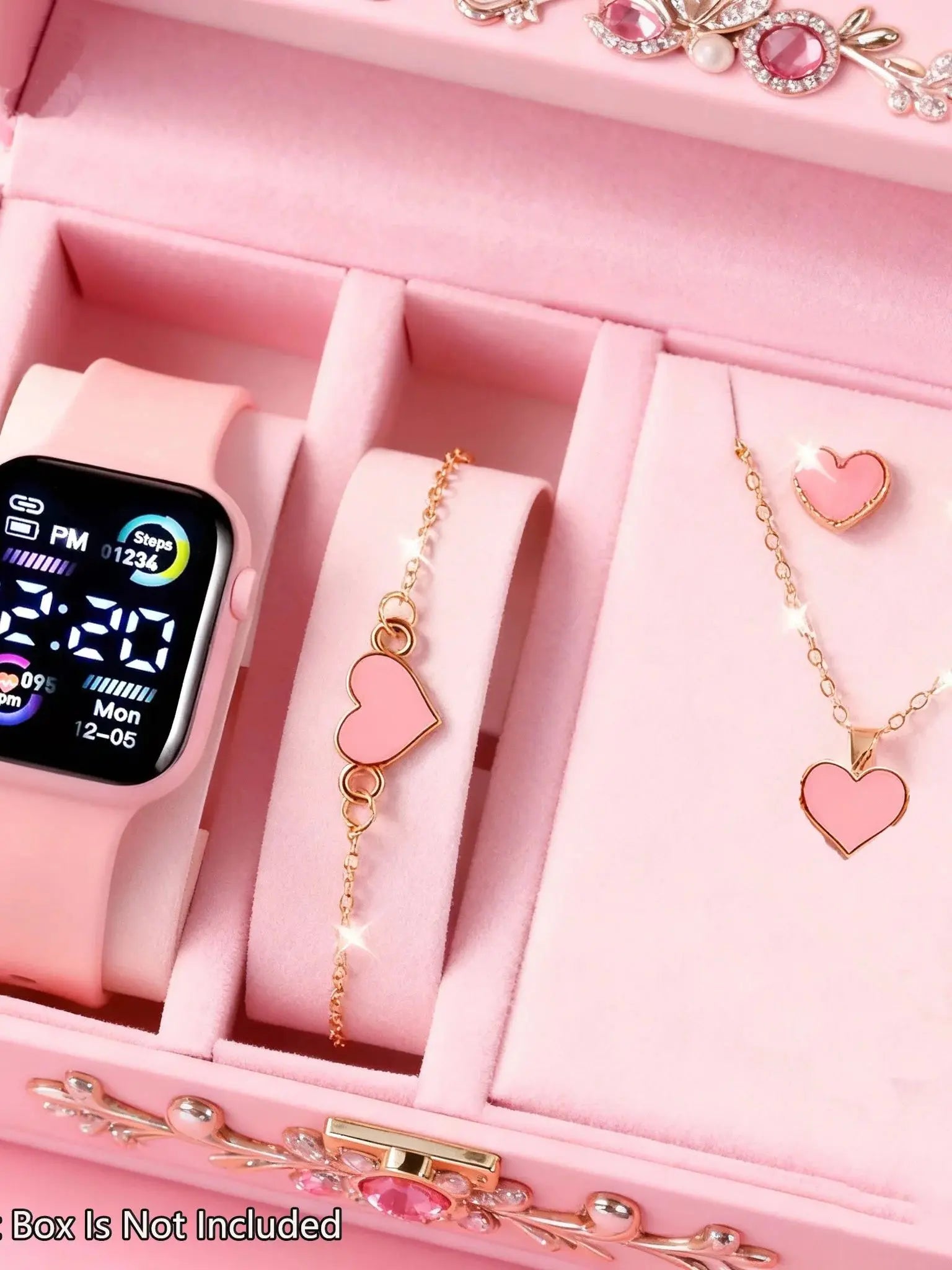 Fashion Electronic Watch & Jewellery Gift Set for Teens – 5 & 6 Piece