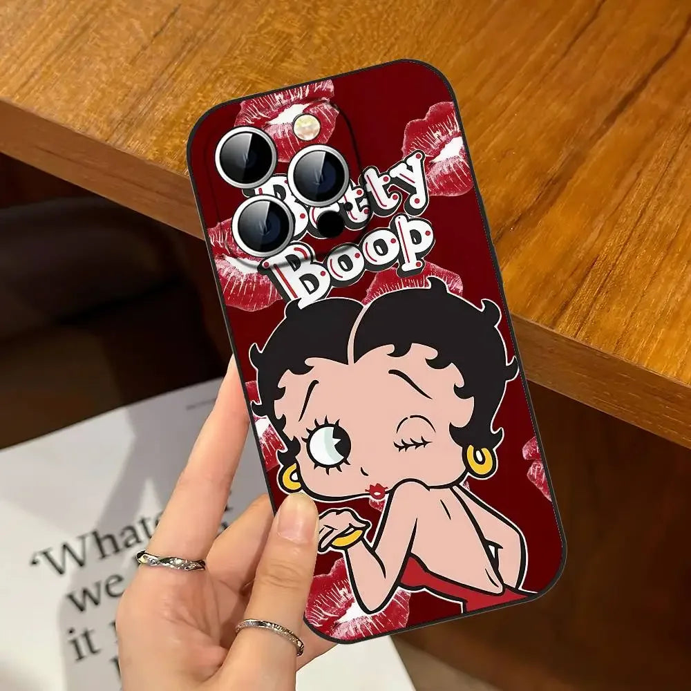 Betty Boop Phone Case | Slim Shockproof Cover for iPhone 11–17 Series