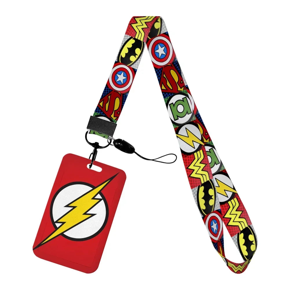Marvel Character Card Holder with Lanyard | ID Card Holder Keychain