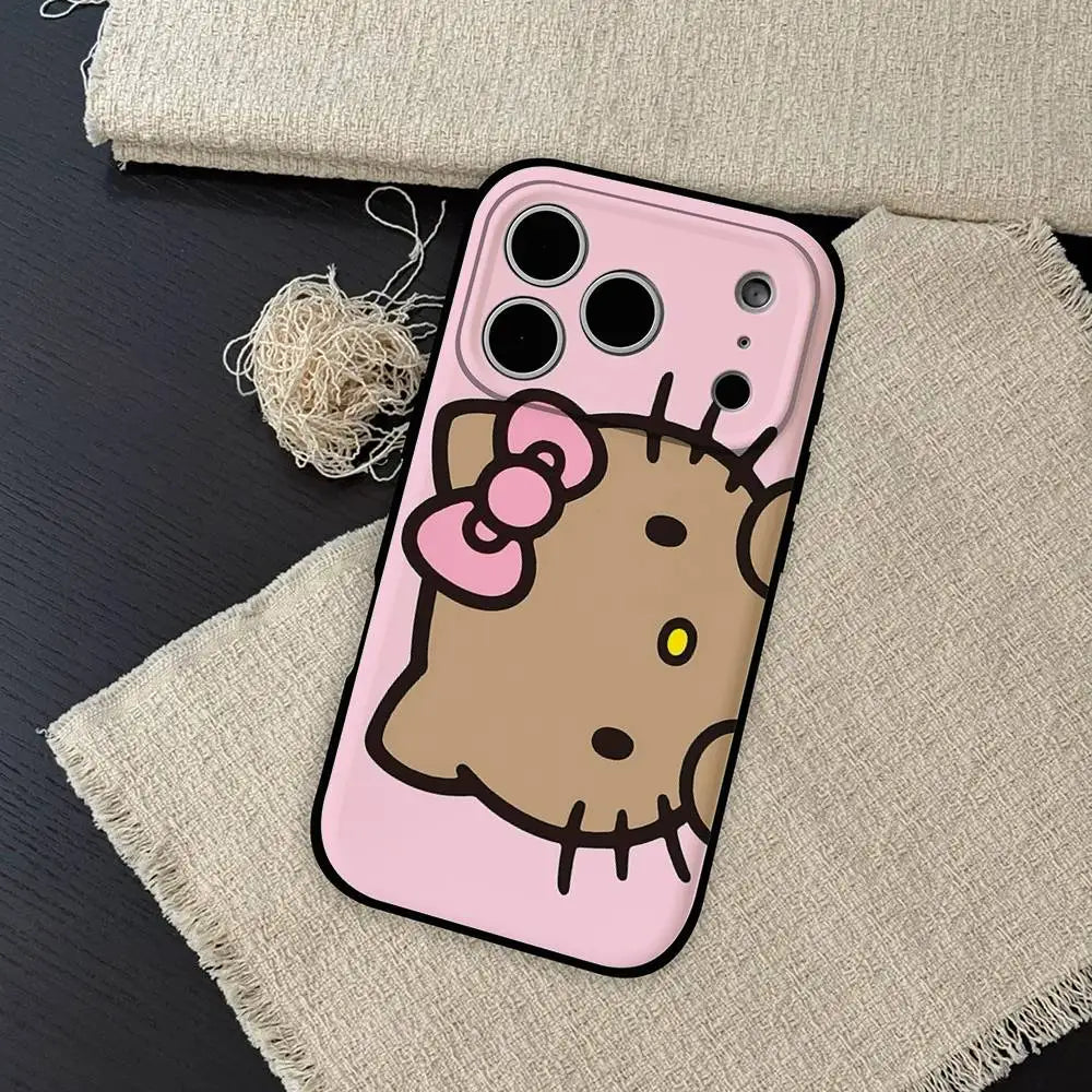 Kawaii Hello Kitty Leopard Print Phone Case | iPhone 11–17 Pro Max
