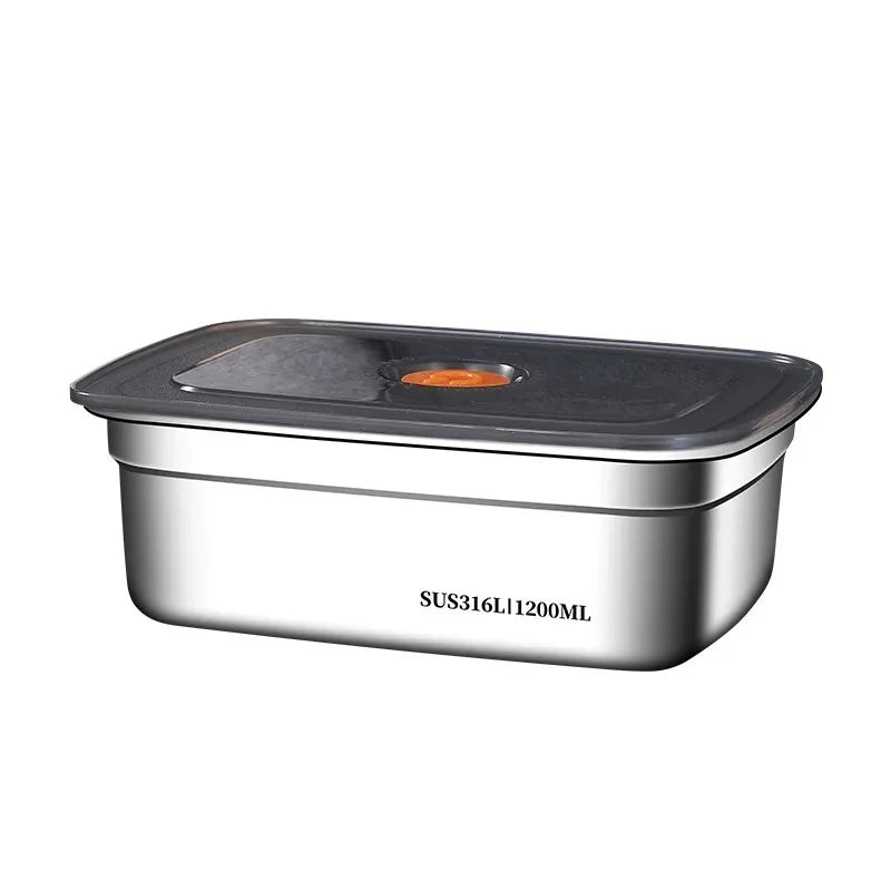 Stainless Steel Bento Box 1200ml Leak-Proof Lunch Box