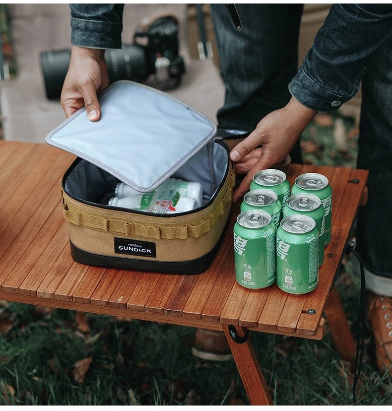 Large insulated picnic cooler bag by Home Sweet Home, featuring a spacious design with carrying handles and insulated interior.