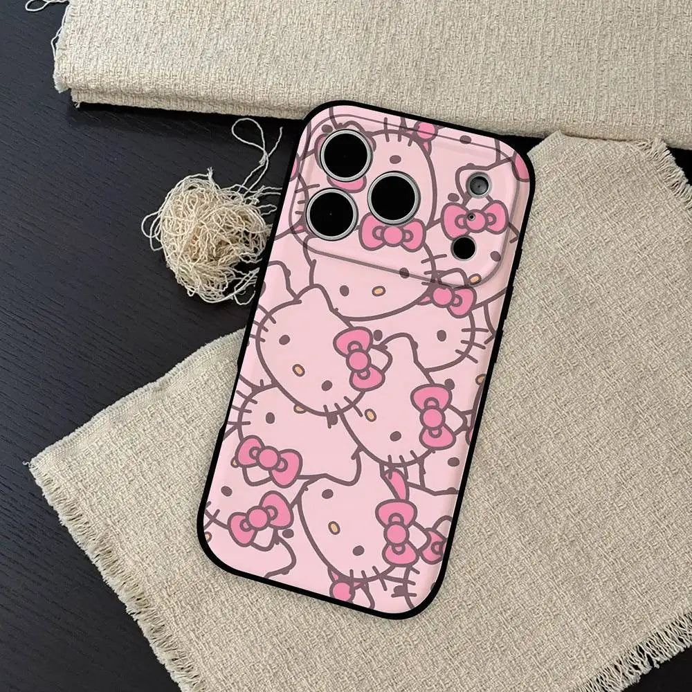 Kawaii Hello Kitty Leopard Print Phone Case | iPhone 11–17 Pro Max