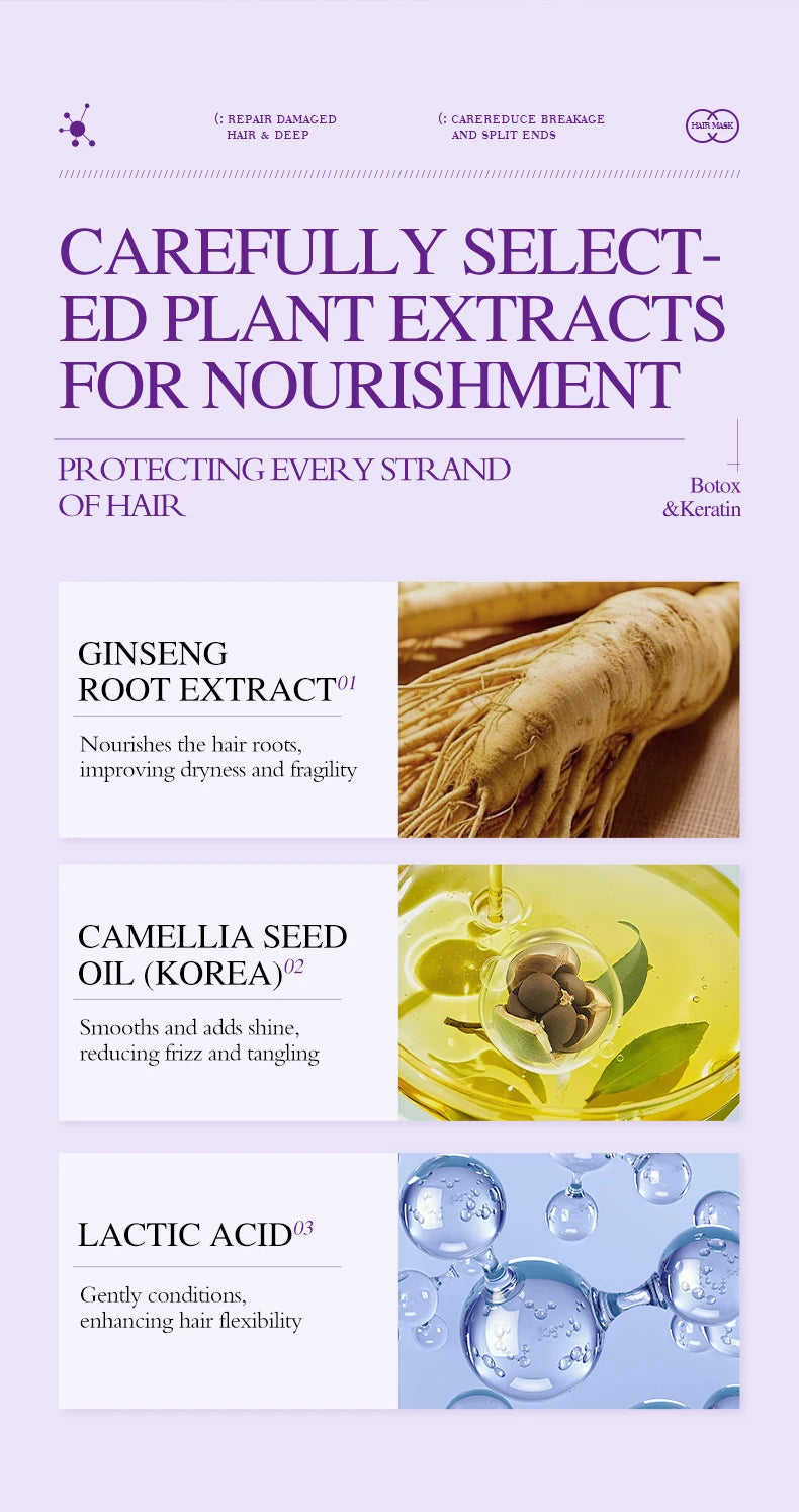 Keratin Hair Mask | 5-Second Repair for Dry, Frizzy & Damaged Hair