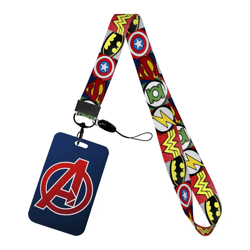 Marvel Character Card Holder with Lanyard | ID Card Holder Keychain