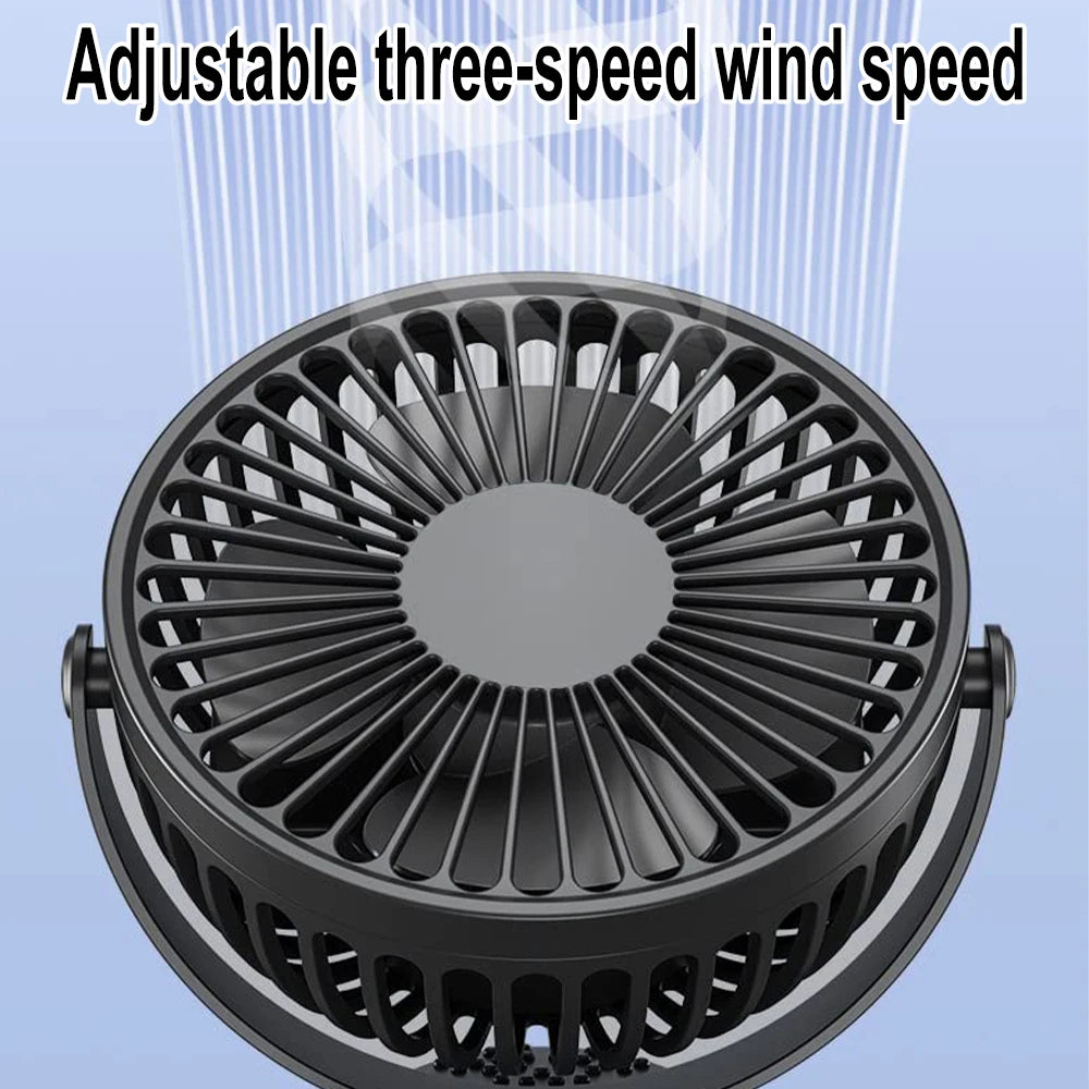 Home Sweet Home portable clip-on mini fan with adjustable blades and compact design, perfect for personal cooling.
