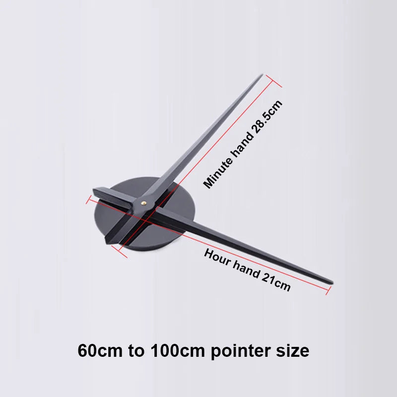 Large DIY 3D Wall Clock — Sunburst Number Poster, 90–120cm