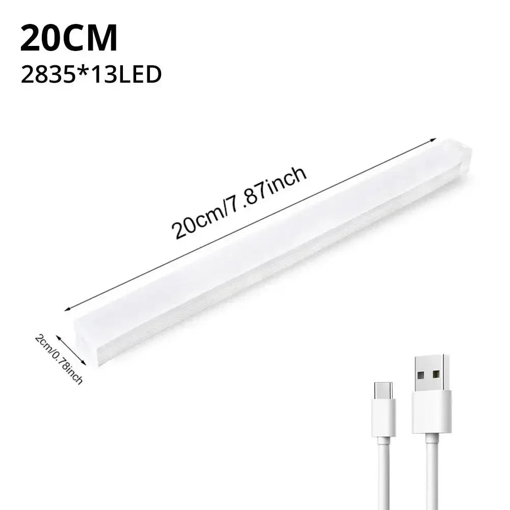 USB Rechargeable Motion Sensor Night Light — Magnetic LED Strip, 4 Sizes