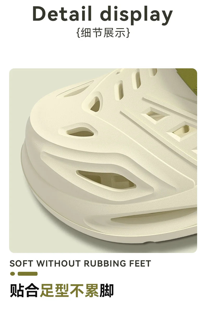 Men’s summer slippers with arch support, breathable design, anti-slip thick sole, by Home Sweet Home, ideal for comfortable indoor wear.