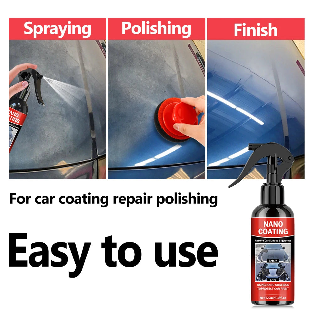 Graphene Nano Ceramic Car Coating Kit — High Gloss Paint Protection, Long-Lasting Shine