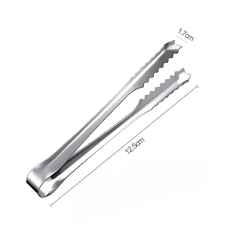 Stainless Steel Food Tongs BBQ Cooking Tongs Non-Slip Kitchen Clip 7"/9"/12"