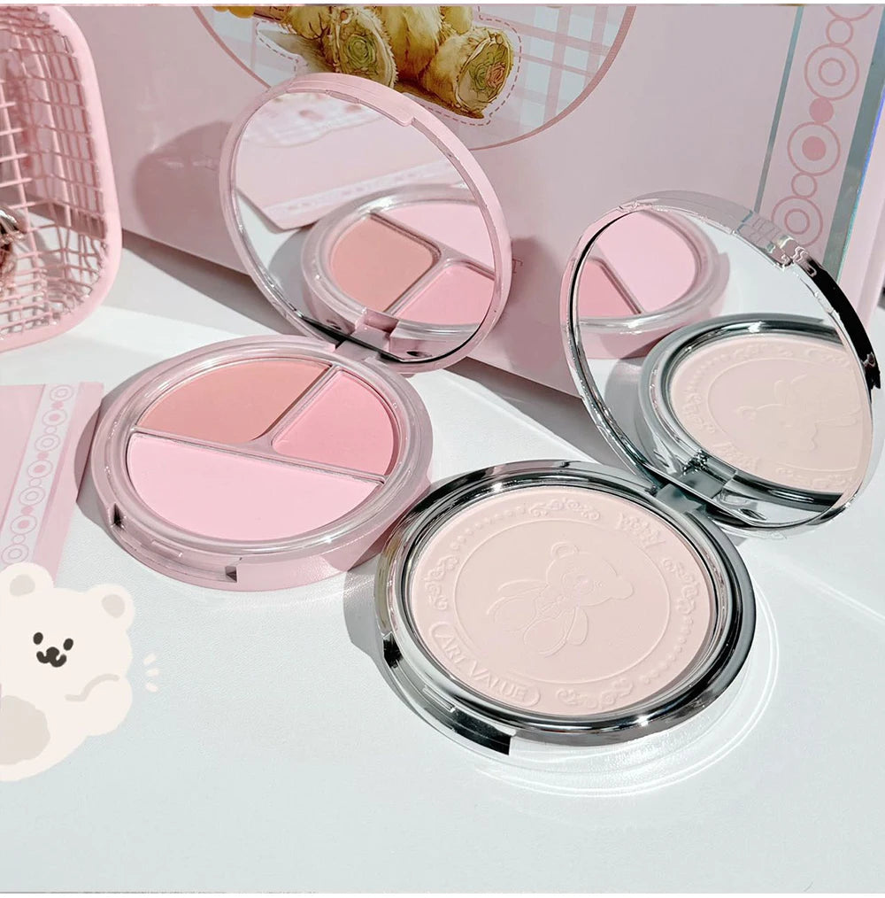 7-Piece Makeup Gift Set | Lip Mud, Pressed Powder, Blush, Eyeshadow Palette & Necklace