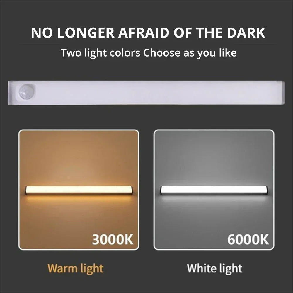 USB Rechargeable Motion Sensor Night Light — Magnetic LED Strip, 4 Sizes