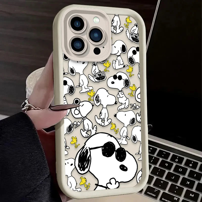 Cute Anime Puppy Silicone iPhone Case | Compatible with iPhone 7–17 Series
