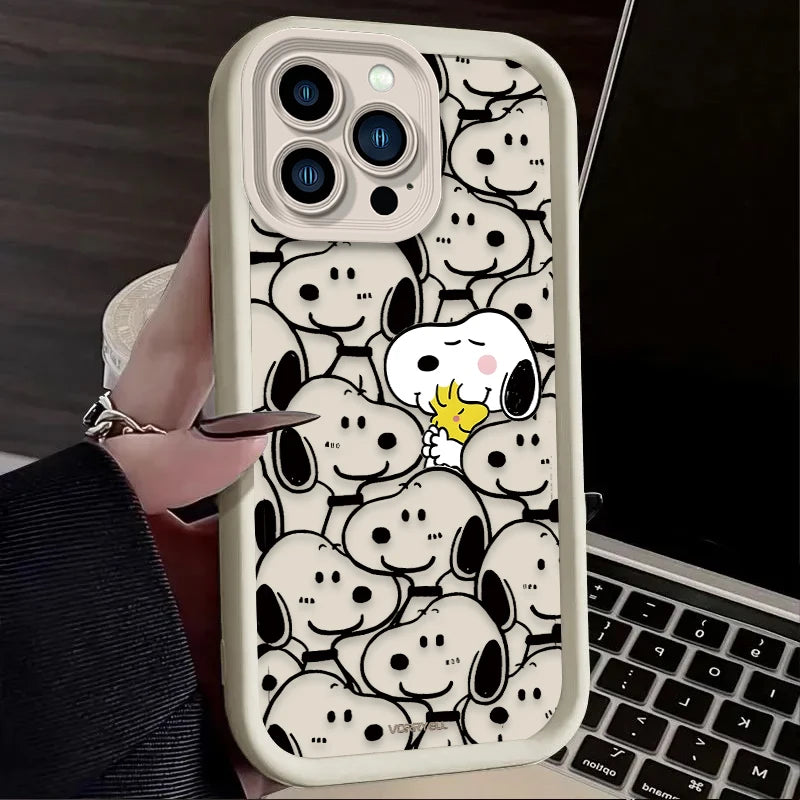 Cute Anime Puppy Silicone iPhone Case | Compatible with iPhone 7–17 Series