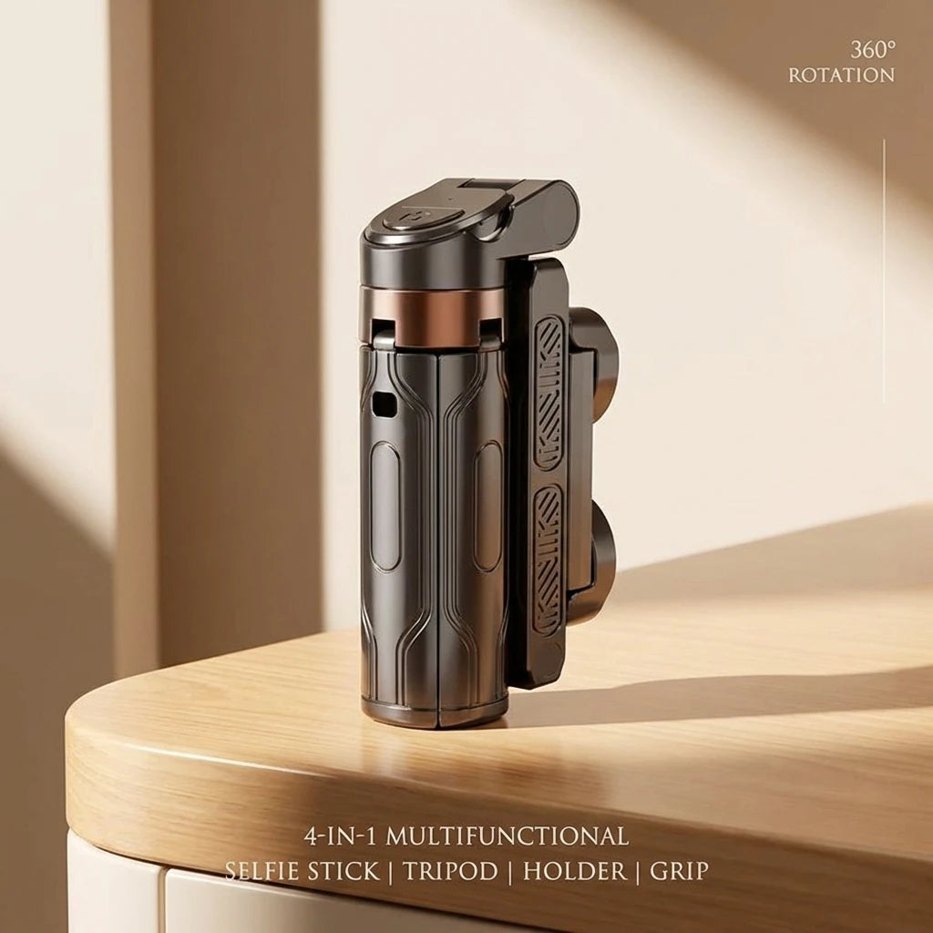 Mini Bluetooth Selfie Stick & Tripod – Portable Phone Holder with Remote