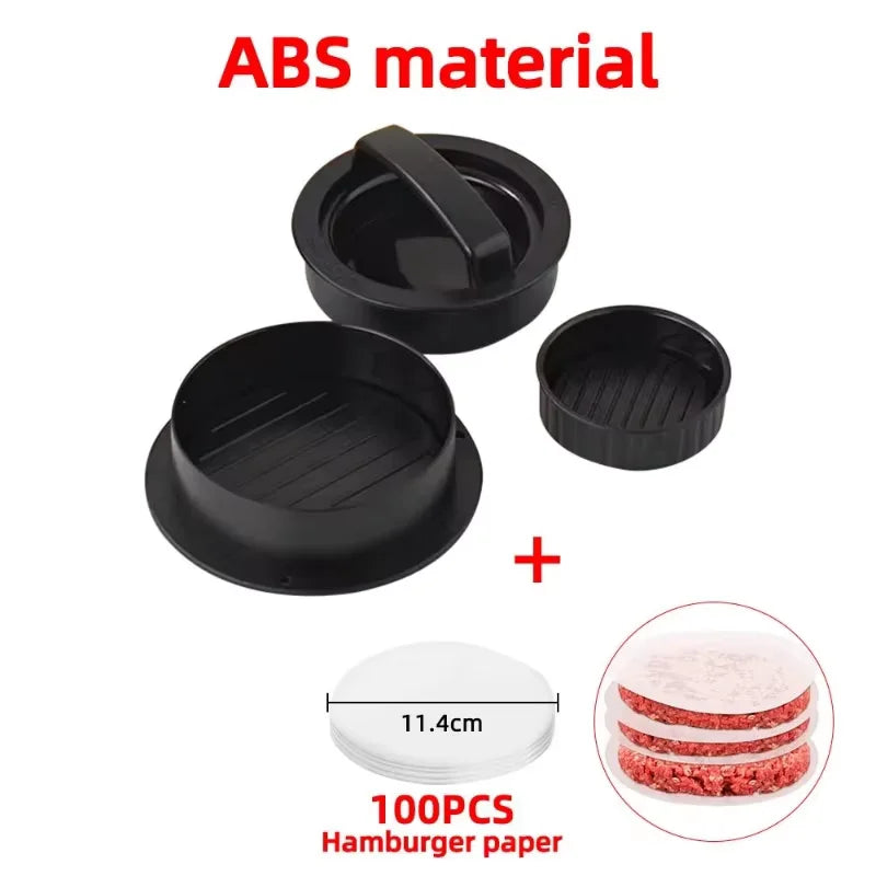 Home Sweet Home burger press and patty maker for shaping perfect beef or veggie burger patties efficiently.