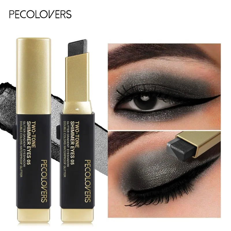 Double Colour Eyeshadow Stick Glitter Highlight Shadow Stick