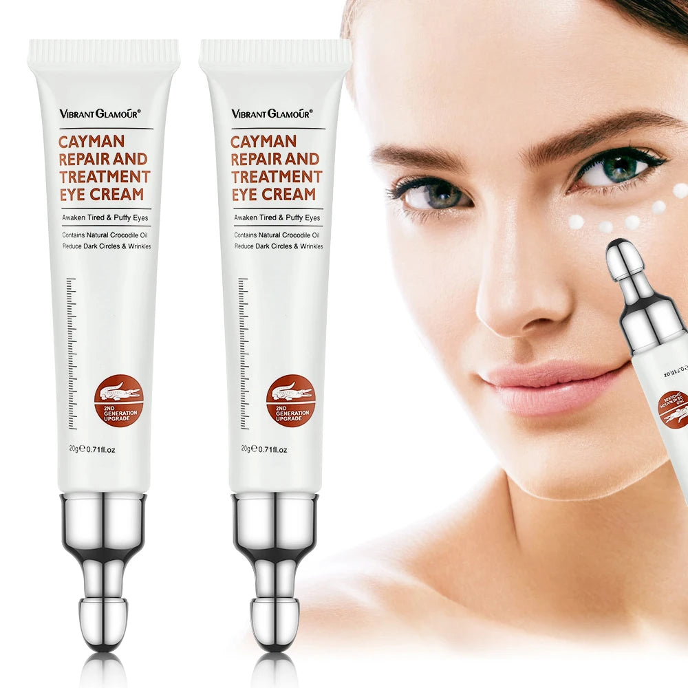 Home Sweet Home Peptide Collagen Eye Cream jar showing the product packaging and applicator for reducing puffiness and fine lines.