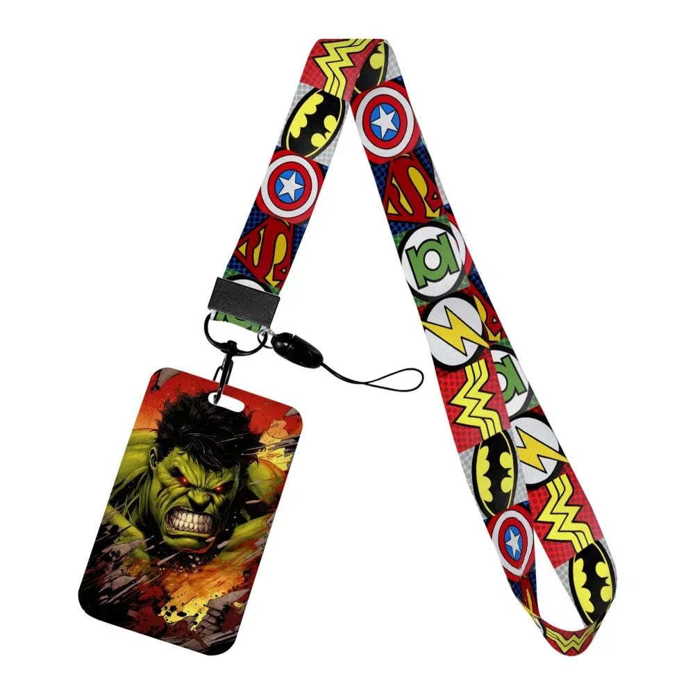 Marvel Character Card Holder with Lanyard | ID Card Holder Keychain
