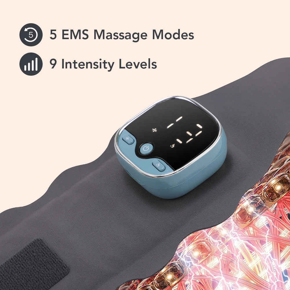 EMS Heating Wrist Massager – Cordless Thermal Massage Brace with Voice Prompts
