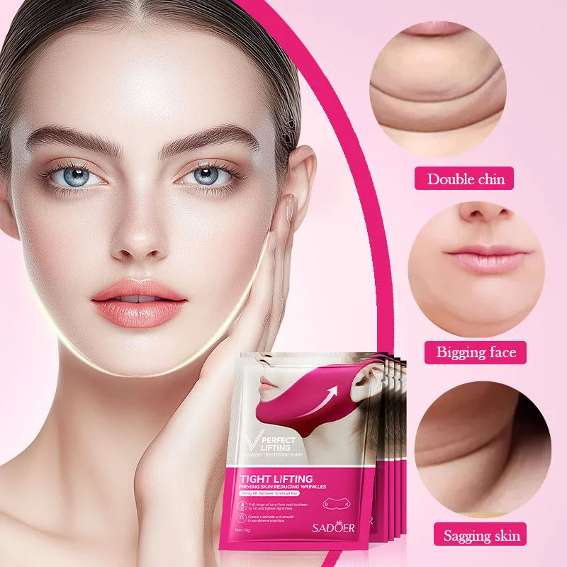 Home Sweet Home V-Shape Firming Face Mask showing the sleek, contoured mask designed to lift and firm facial skin.