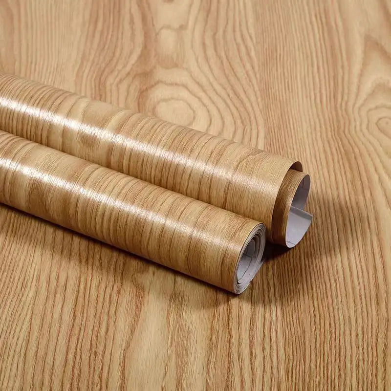 Wood Grain Peel & Stick Wallpaper – Self-Adhesive Waterproof PVC Wall Sticker