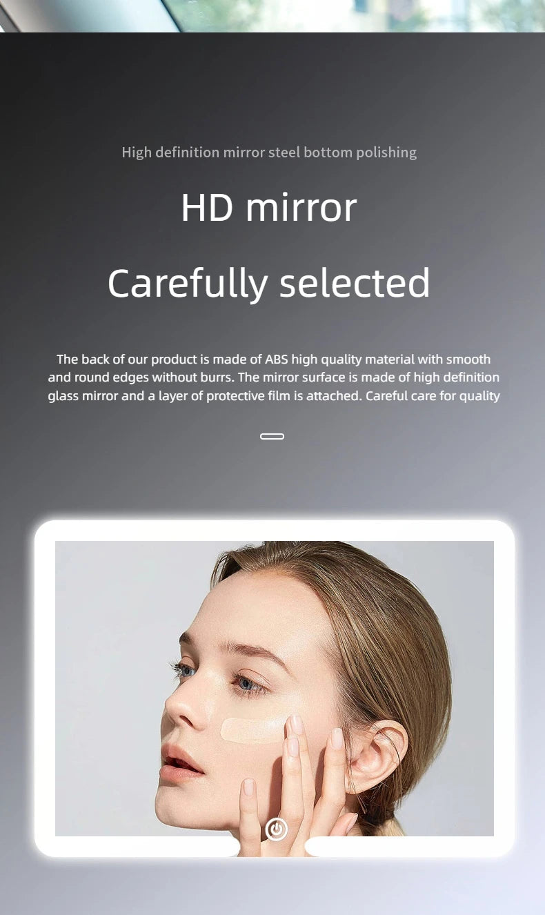 LED rechargeable car sun visor vanity mirror with built-in lighting, compact design, and easy-to-use features by Home Sweet Home.