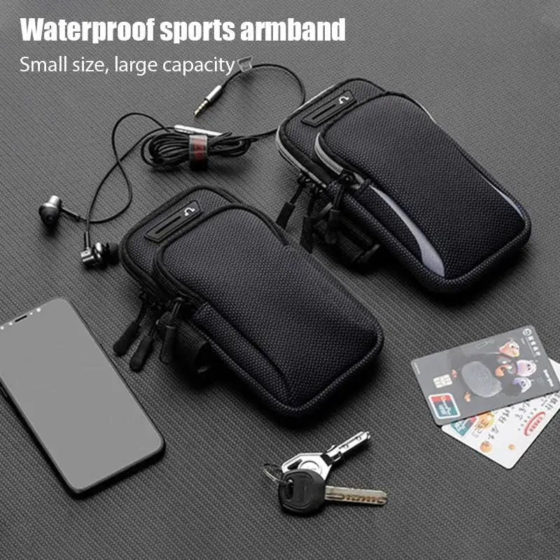 Waterproof Running Phone Armband — Universal Fitness Arm Holder