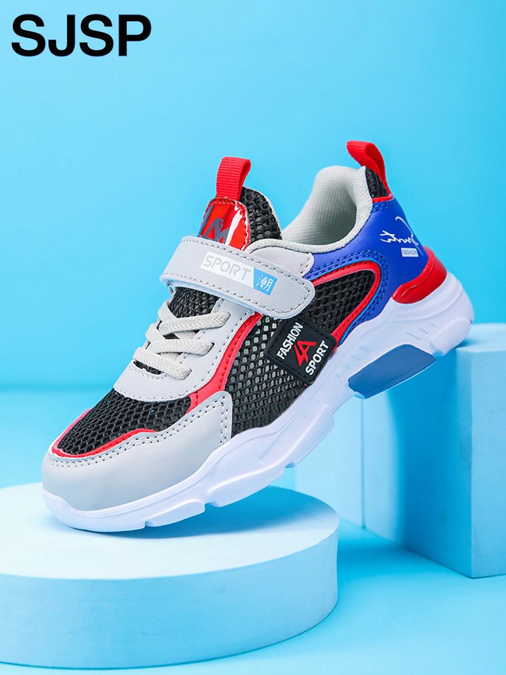 Boys Breathable Mesh Trainers – Lightweight Summer Sport Shoes for Kids