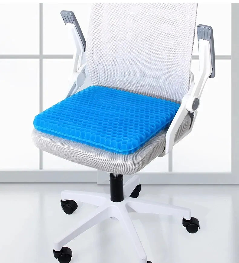 Honeycomb Gel Seat Cushion – Breathable Pressure Relief for Office, Wheelchair & Car