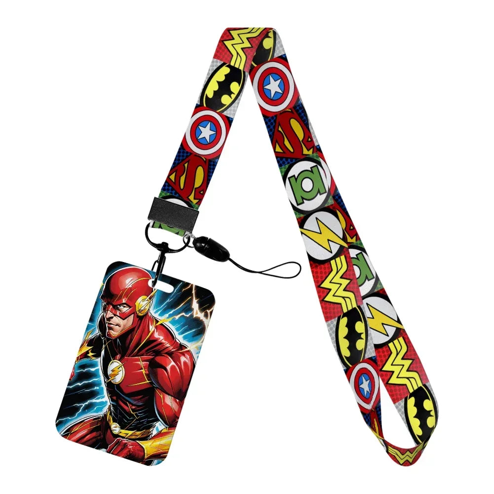 Marvel Character Card Holder with Lanyard | ID Card Holder Keychain