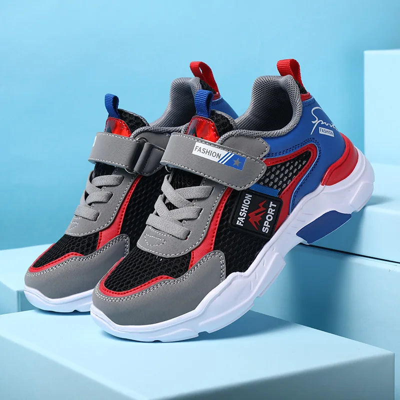 Boys Breathable Mesh Trainers – Lightweight Summer Sport Shoes for Kids