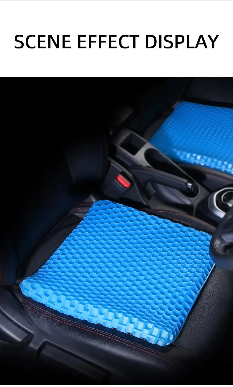 Honeycomb Gel Seat Cushion – Breathable Pressure Relief for Office, Wheelchair & Car