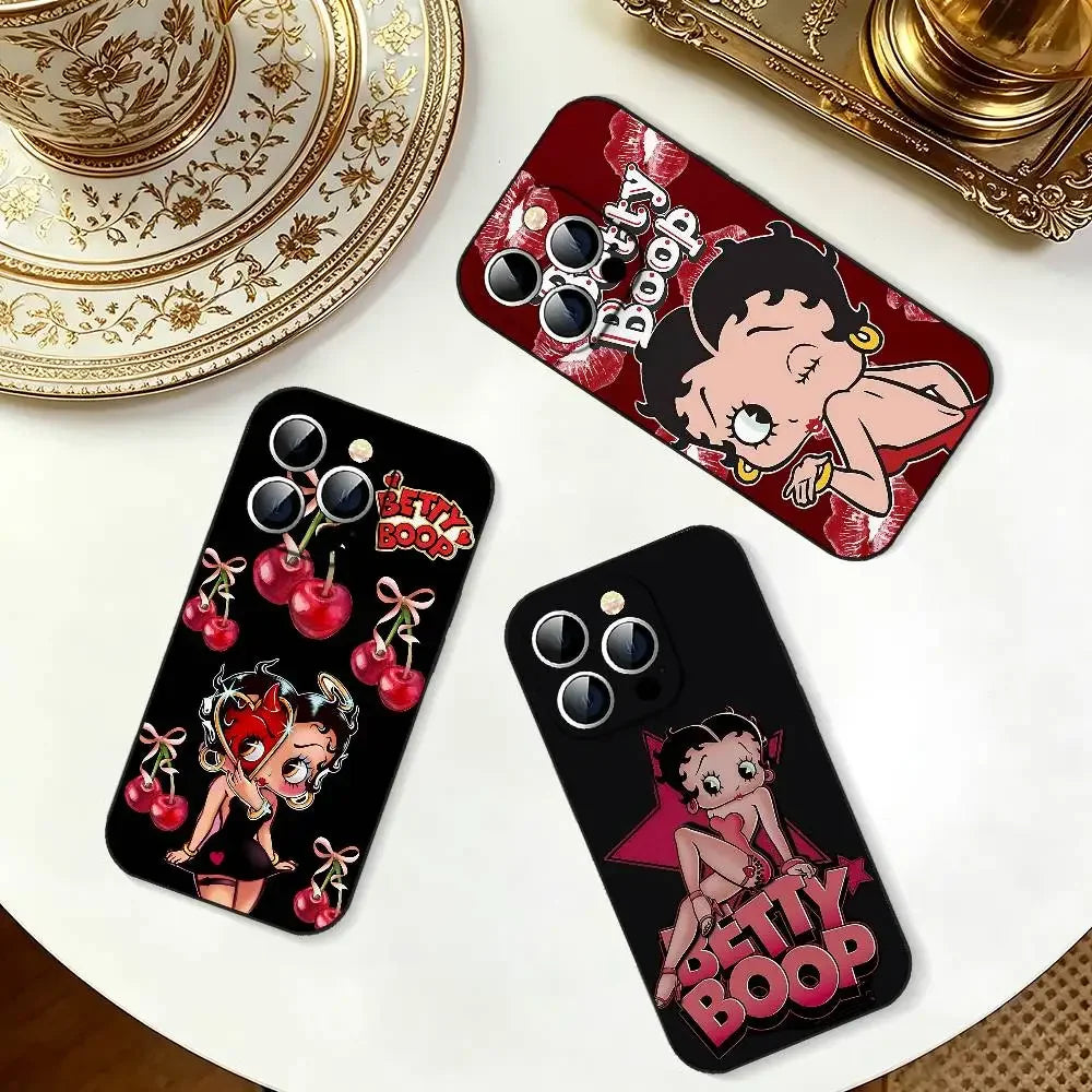 Betty Boop Phone Case | Slim Shockproof Cover for iPhone 11–17 Series