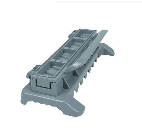 Home Sweet Home BBQ kebab skewer maker, reusable meat skewer press machine for easy, uniform kebab preparation.