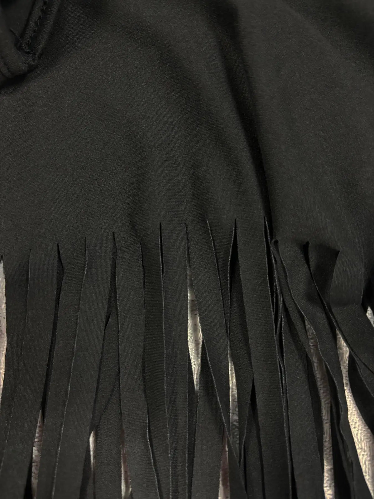 Plus Size Tassel Batwing Sleeve Longline Top