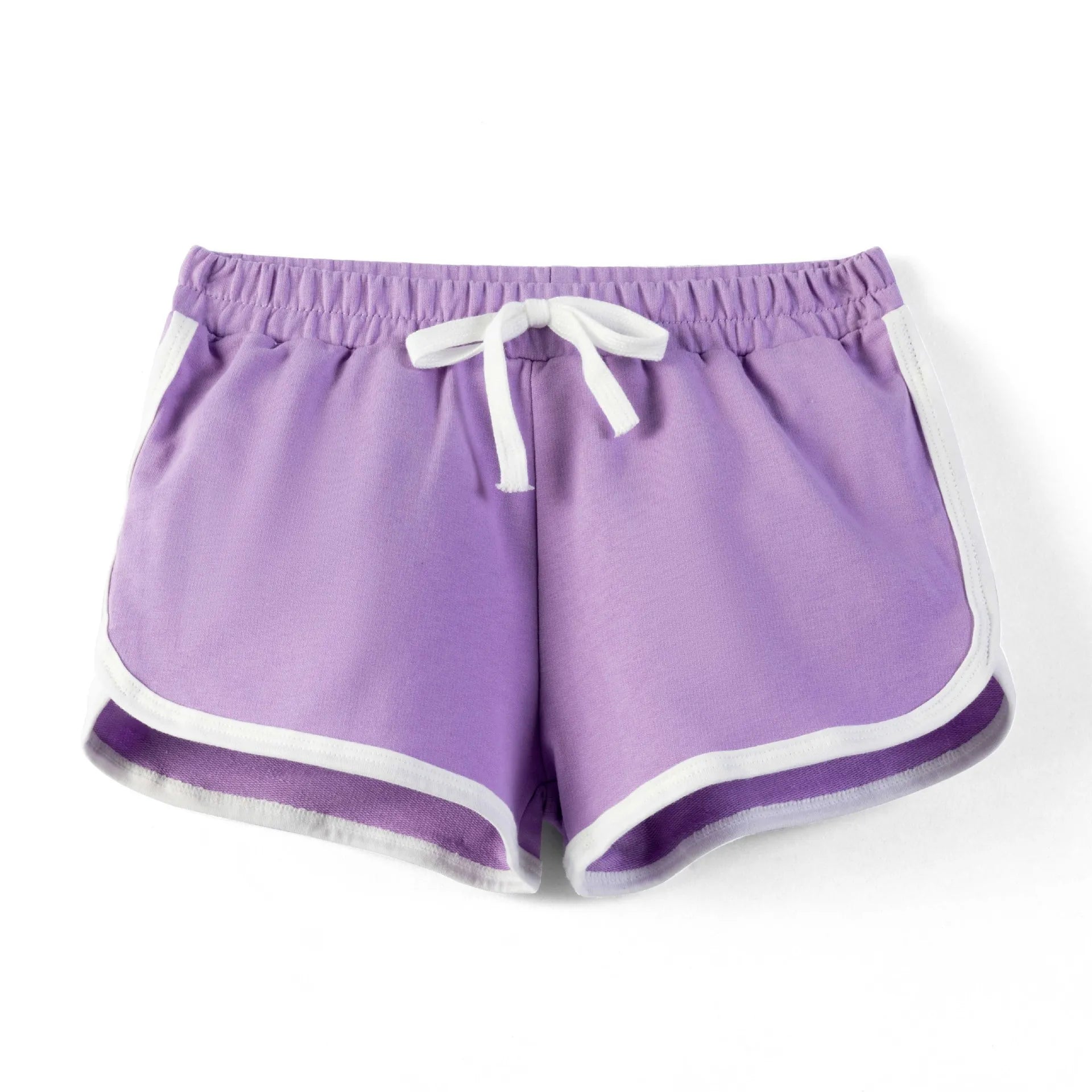 Kids candy-colored summer cotton shorts by Home Sweet Home, casual shorts for girls and boys aged 3 to 18, with vibrant, playful design.