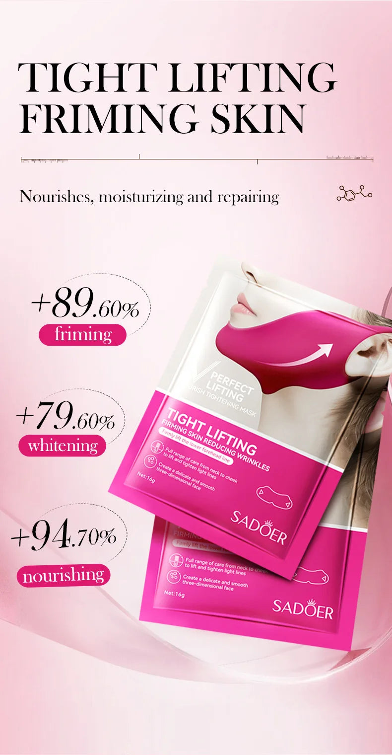 Home Sweet Home V-Shape Firming Face Mask showing a sleek, contoured mask designed to lift and tighten facial skin.
