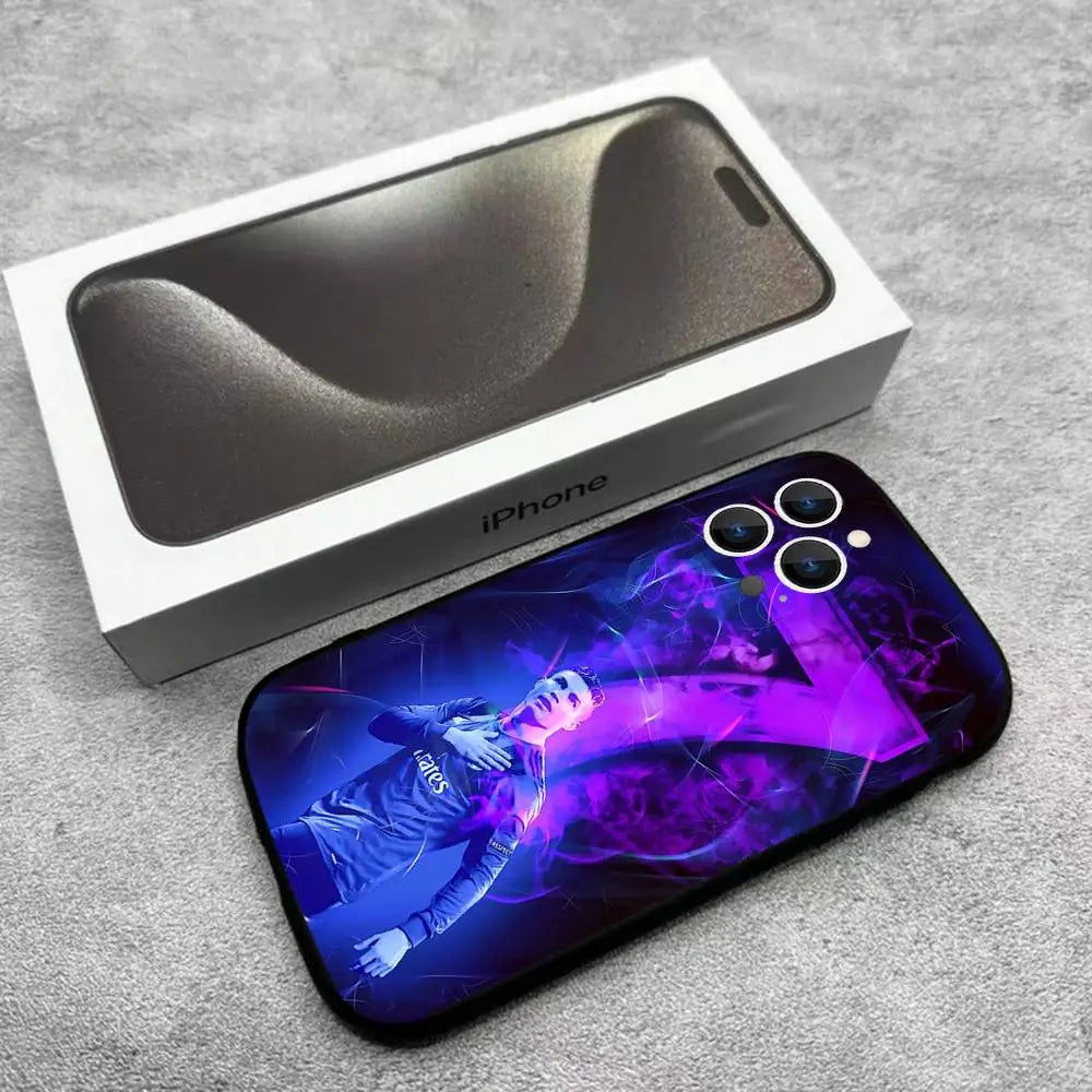 CR7 Ronaldo iPhone Case — Soft TPU Cover for iPhone 11–17