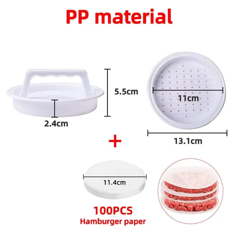 Home Sweet Home burger press and patty maker for perfectly shaped burger patties and easy burger preparation.