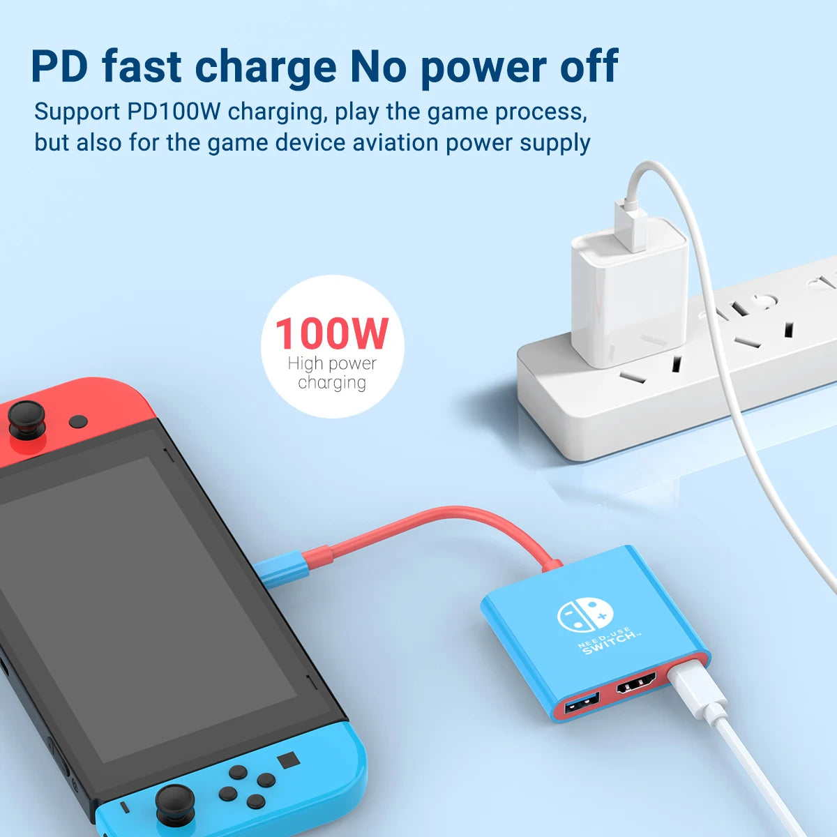3-in-1 USB-C Hub — 4K HDMI, PD 100W Charging & USB 3.0 Docking Station