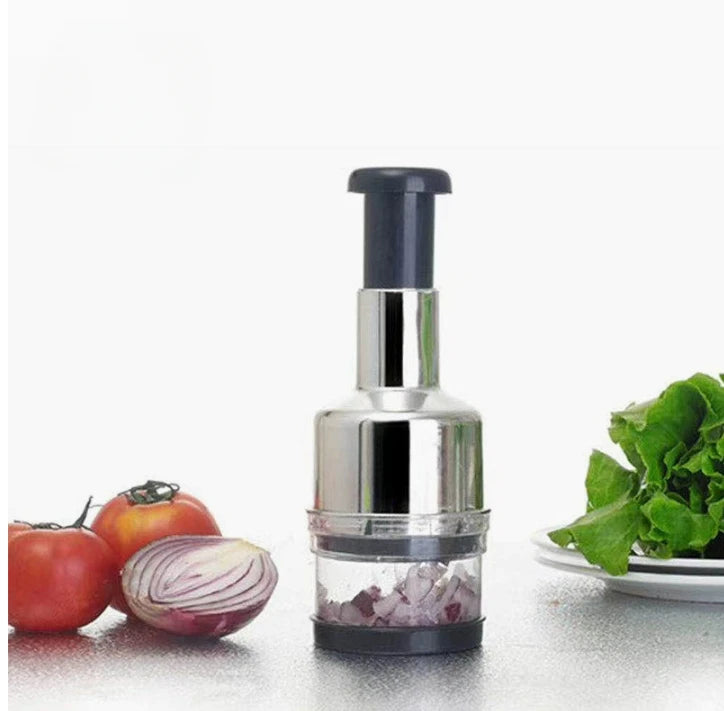 Manual Garlic Chopper Crusher Stainless Steel Handheld