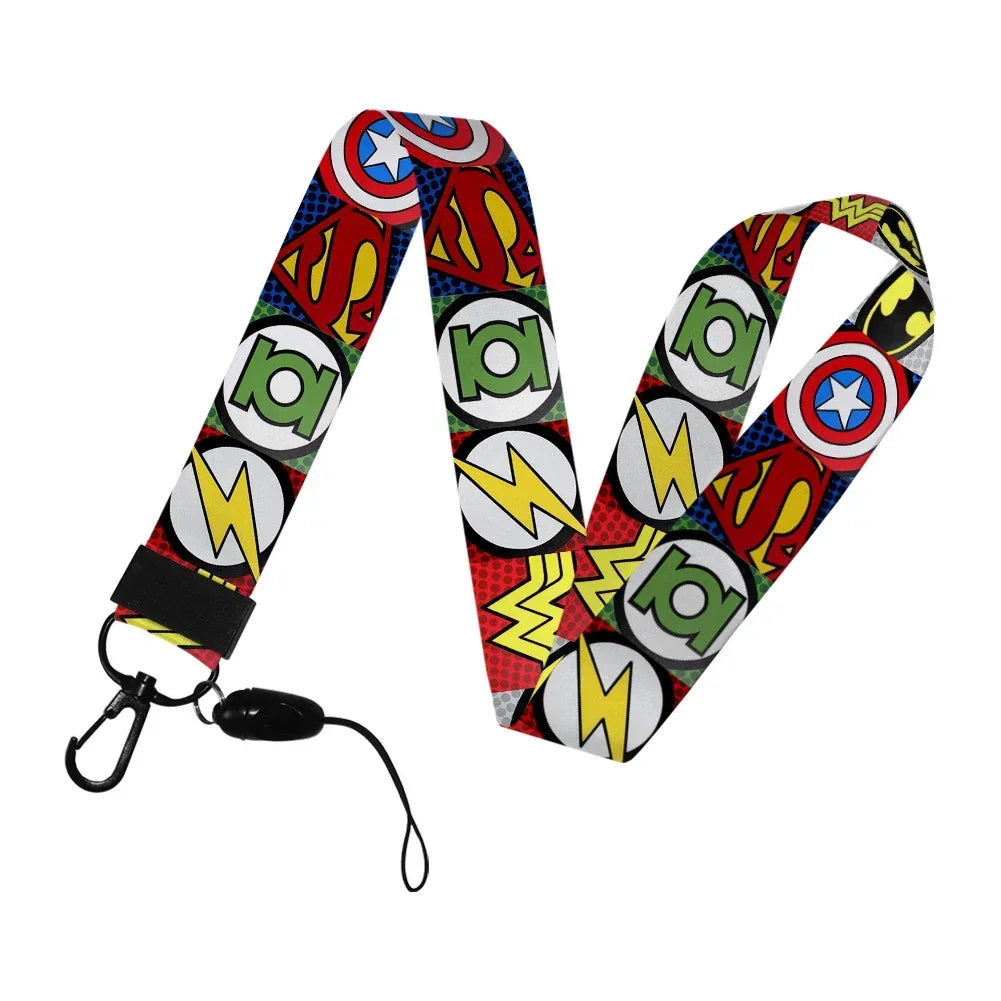 Marvel Character Card Holder with Lanyard | ID Card Holder Keychain