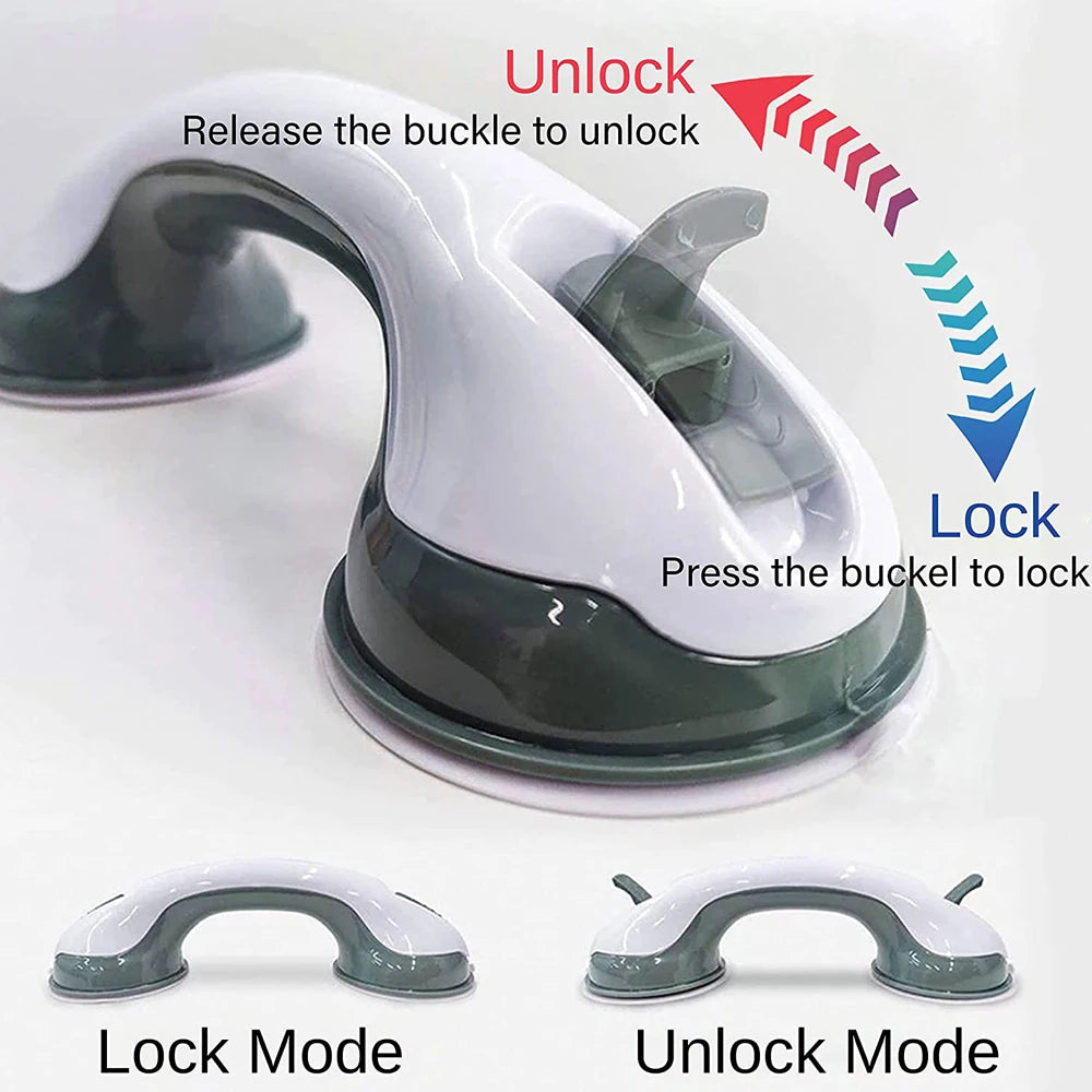 Anti-Slip Suction Grab Bar — Heavy-Duty Bathroom Safety Handle